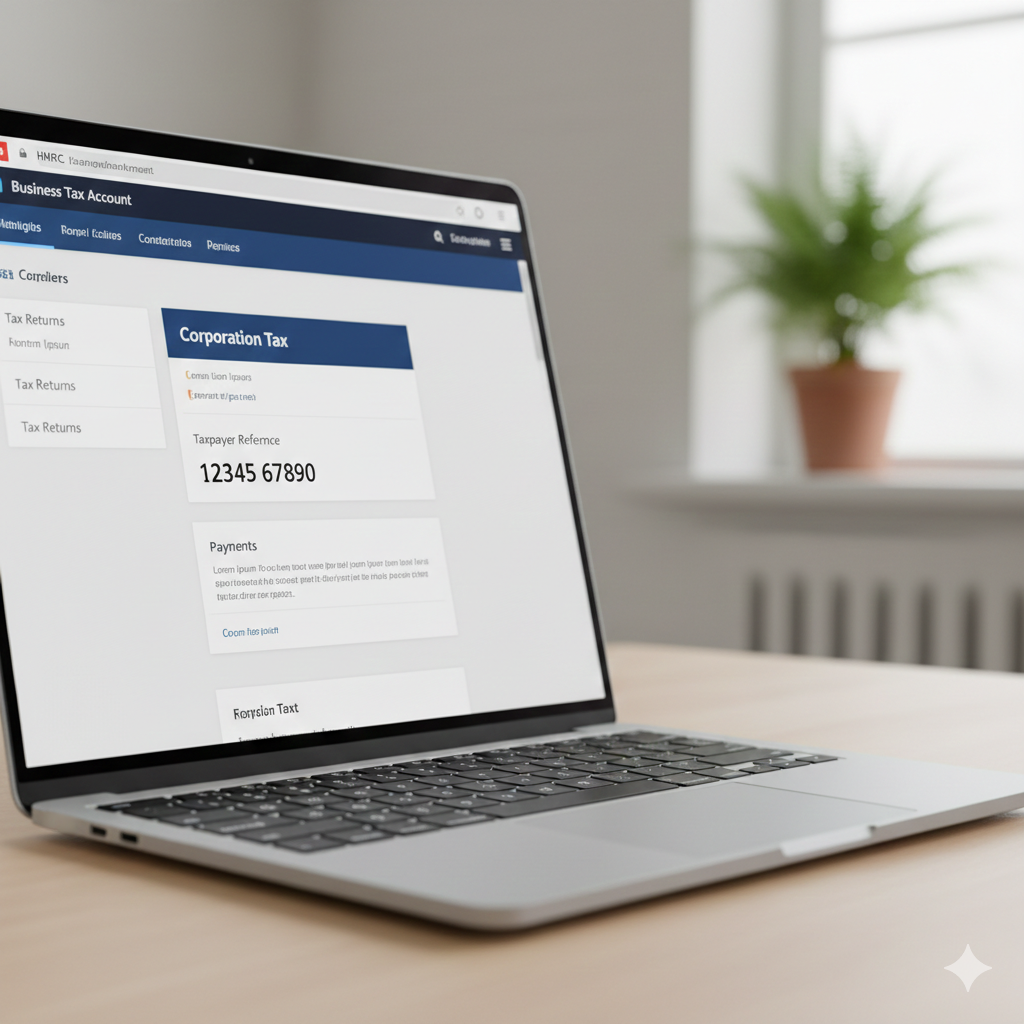 HMRC online account login page accessed through Government Gateway