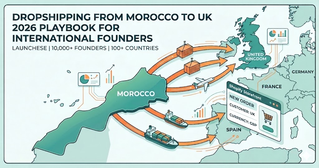 Dropshipping from Morocco to UK 2026 playbook for international founders