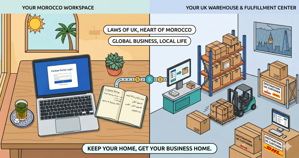 dropshipping from Morocco to the UK