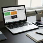 Wise business account review 2026 — laptop showing multi-currency banking dashboard for non-UK founder