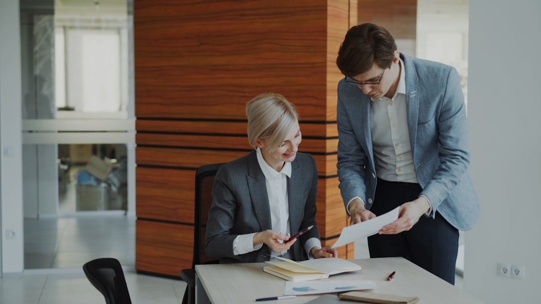 Founders reviewing a holding company structure