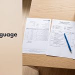 Three bank statements laid out on a kitchen table with a blue pen and a cup of tea.