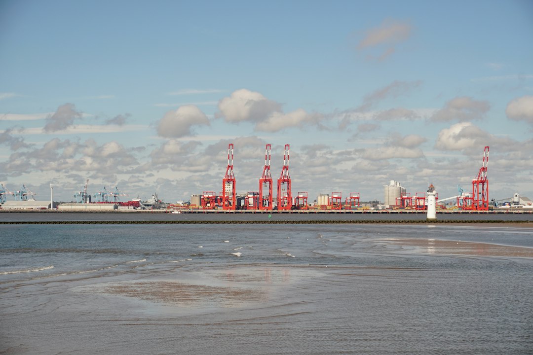 cargo containers at a UK port where an EORI number UK is checked at customs